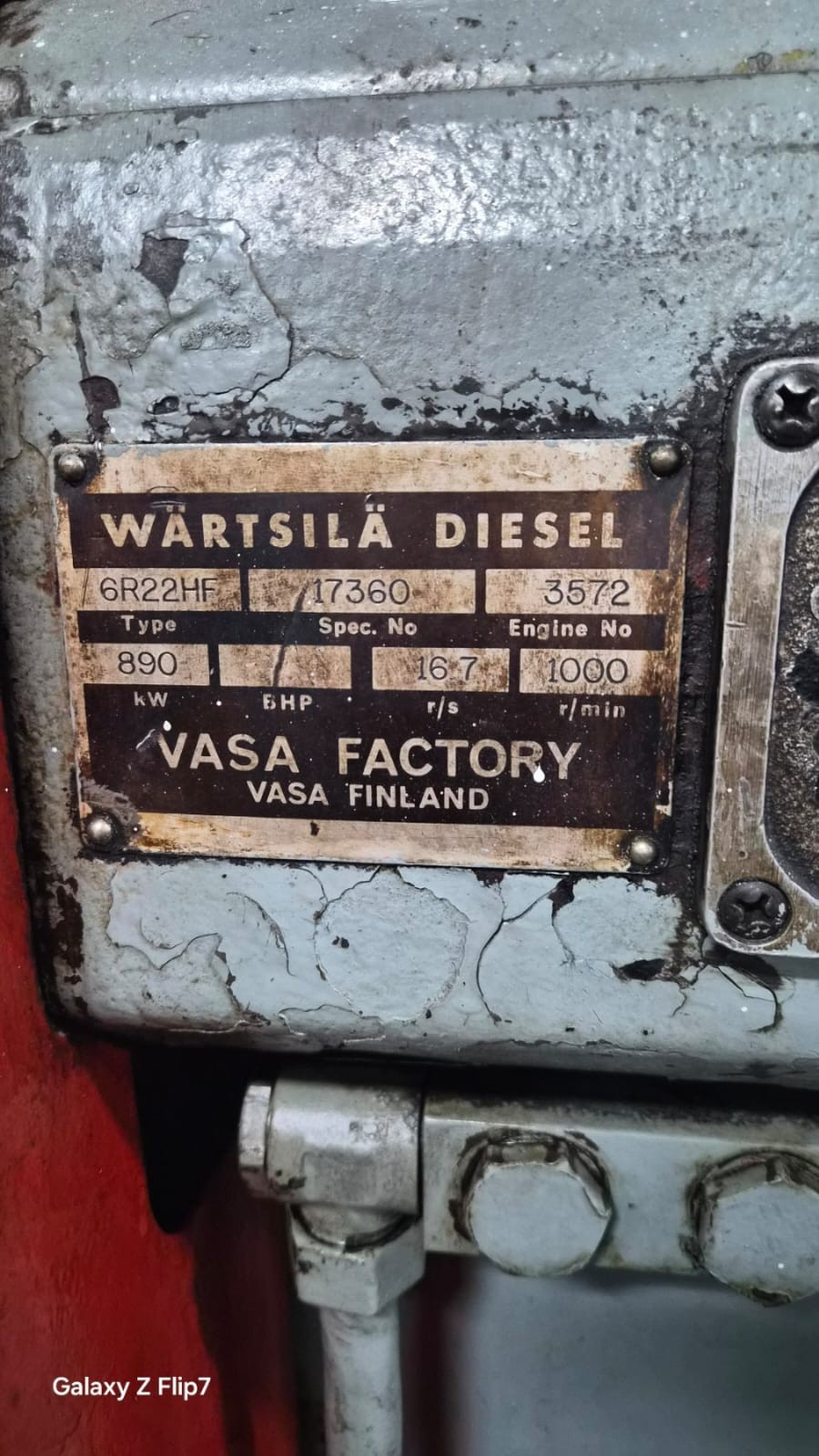 WANTED AN ALTERNATOR DOLMEL GNB-136c / 03 FORWARTSILA 6R22HF