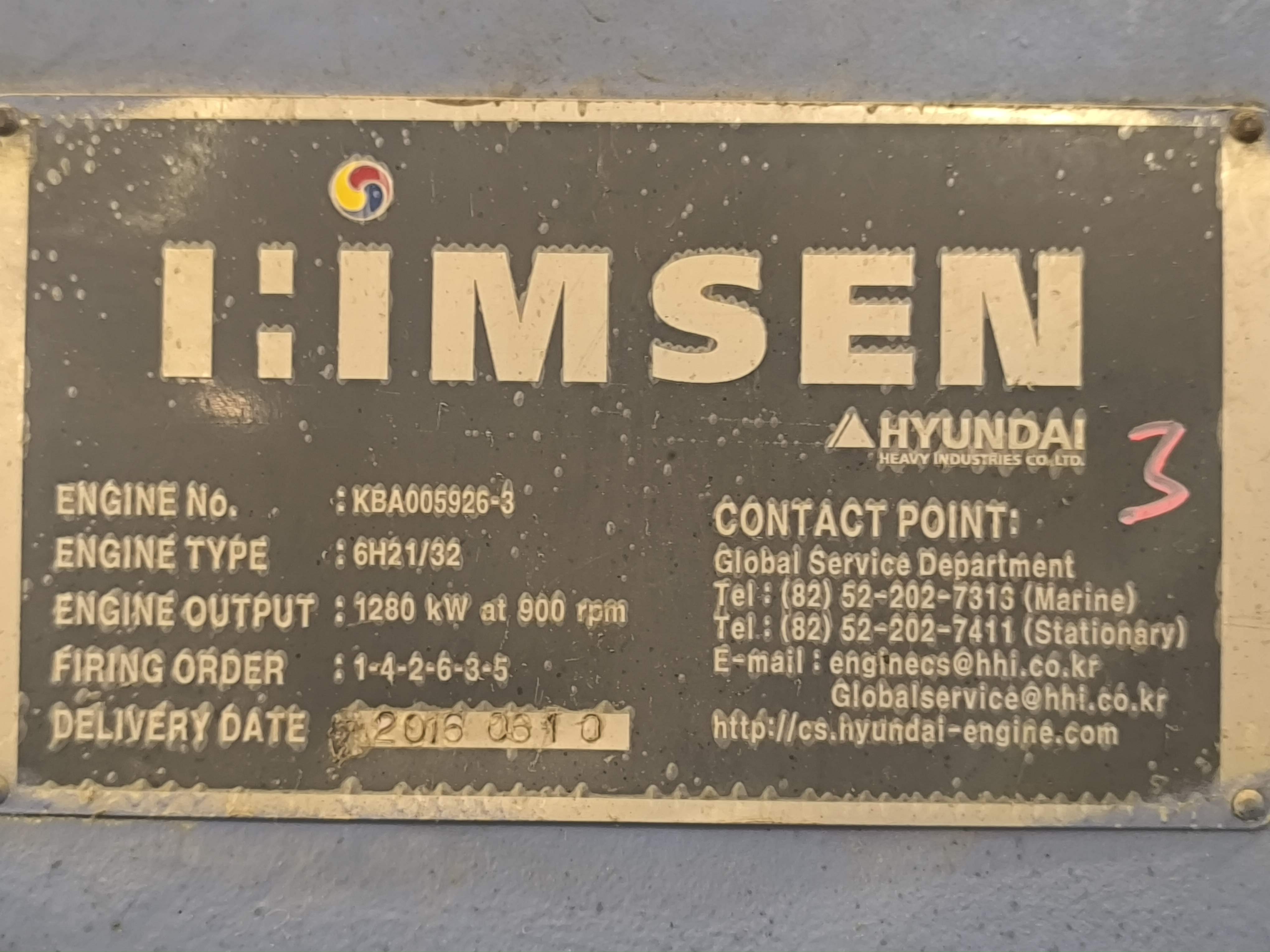 Engine Block for Hyundai Himsen - 6H21/32