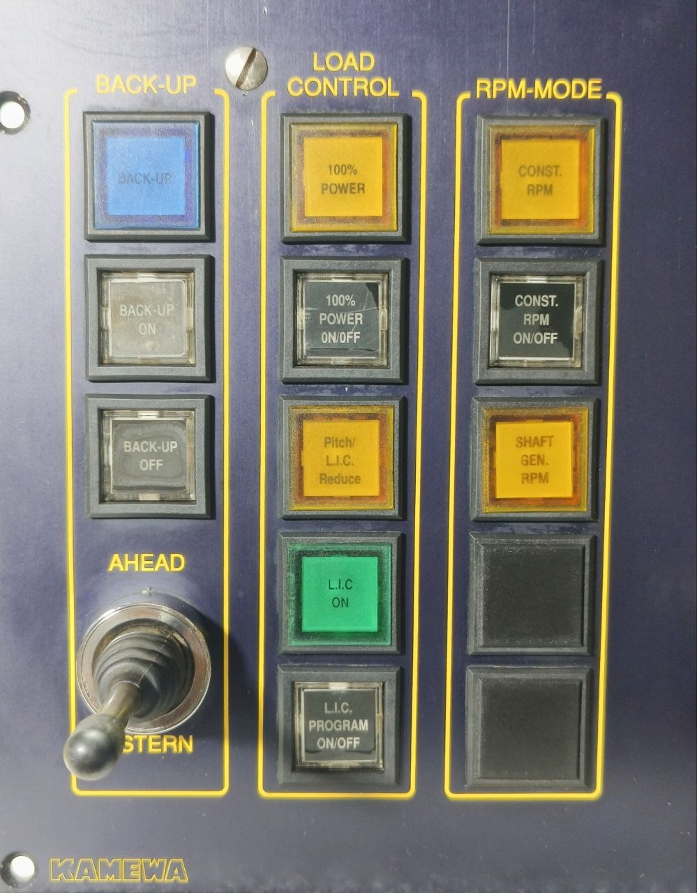 KAMEWA E 8255 R 984560 MARINE PROPULSION CONTROL PANEL