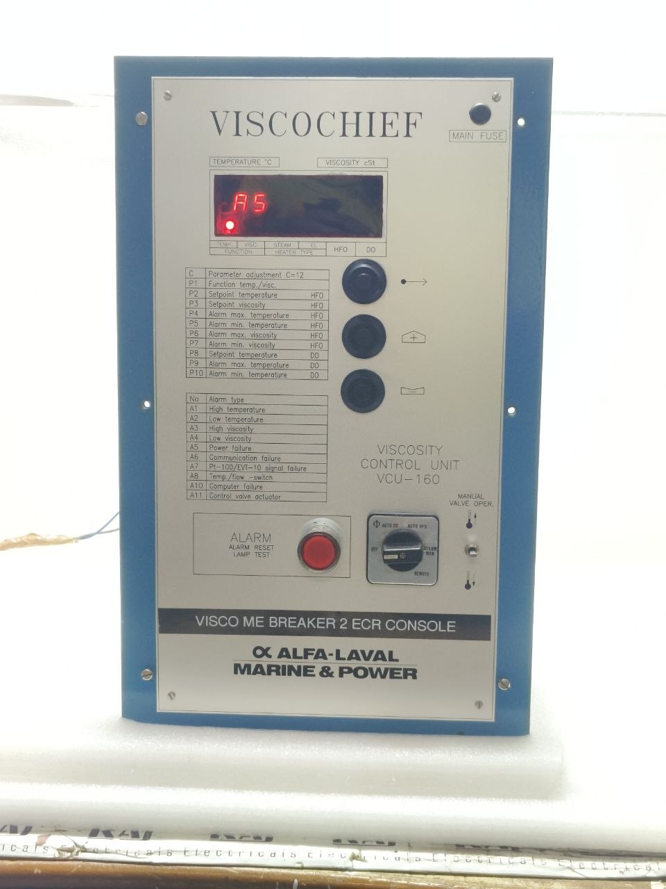 ALFA LAVAL VISCOCHIEF VCU-160R VISCOSITY CONTROL UNIT