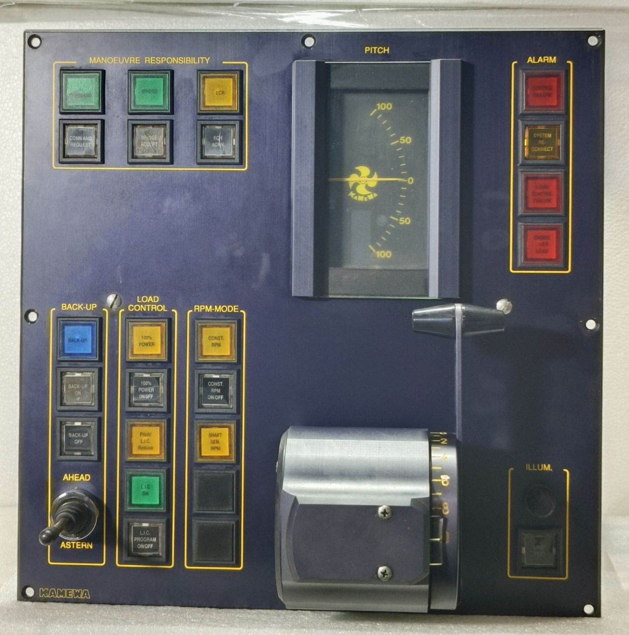 KAMEWA E 8255 R 984560 MARINE PROPULSION CONTROL PANEL