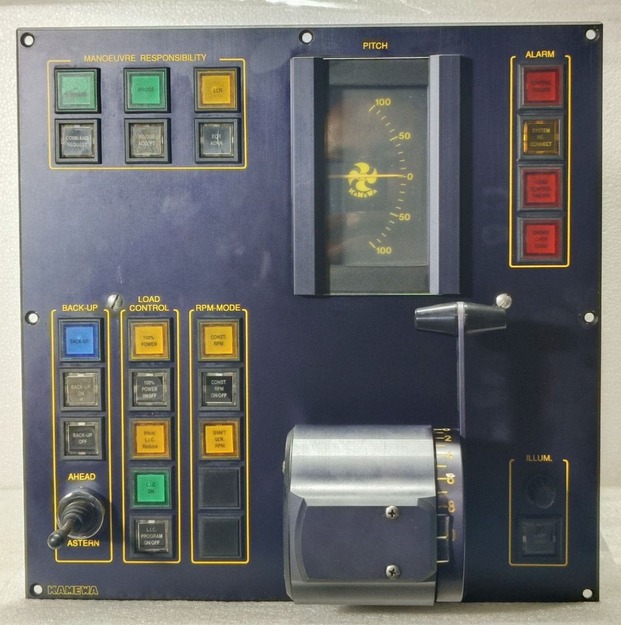 KAMEWA E 8255 R 984560 MARINE PROPULSION CONTROL PANEL