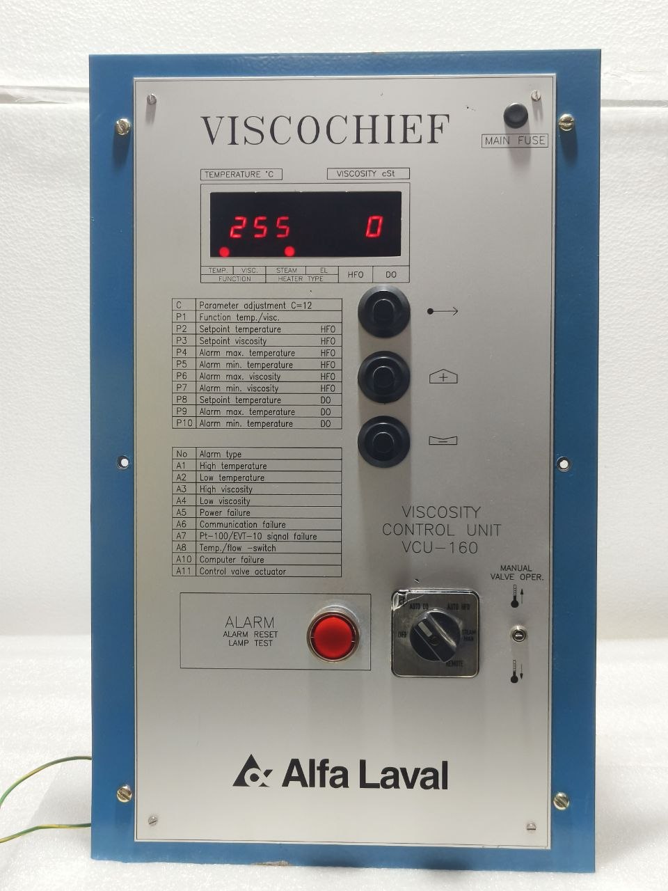 ALFA LAVAL VISCOCHIEF VCU-160R VISCOSITY CONTROL UNIT